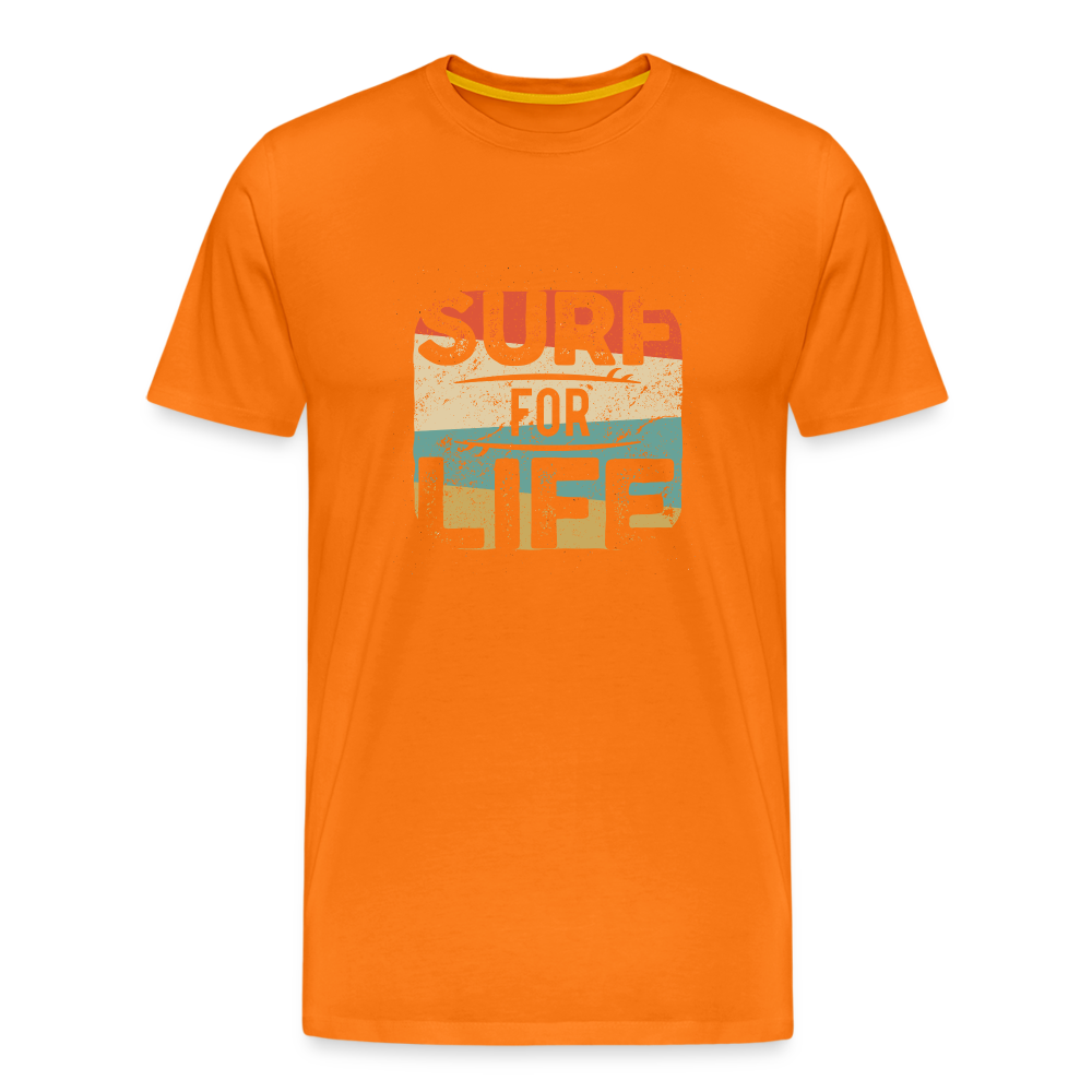 Männer Premium T-Shirt SURF - Orange