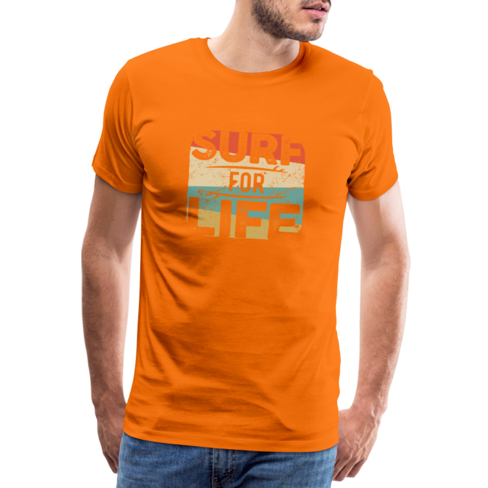 Männer Premium T-Shirt SURF - Orange