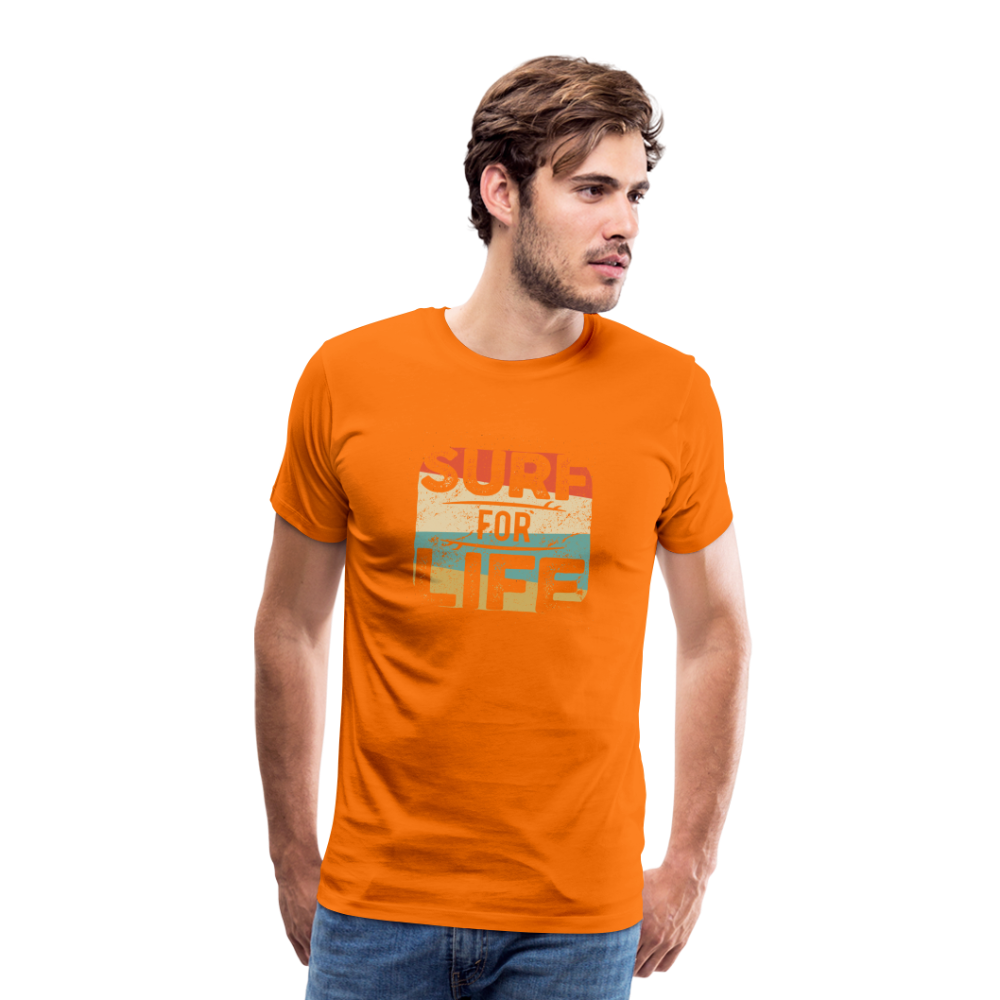 Männer Premium T-Shirt SURF - Orange