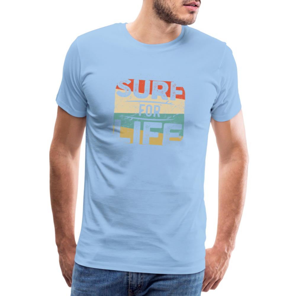 Männer Premium T-Shirt SURF - Sky