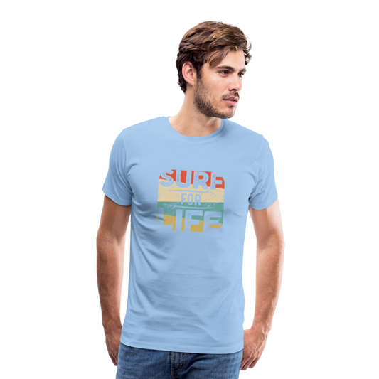 Männer Premium T-Shirt SURF - Sky