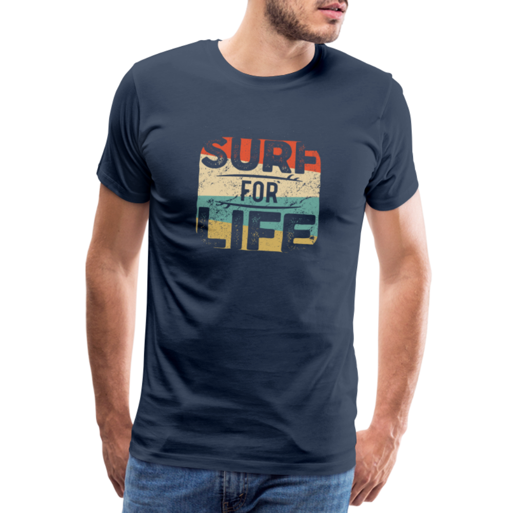 Männer Premium T-Shirt SURF - Navy