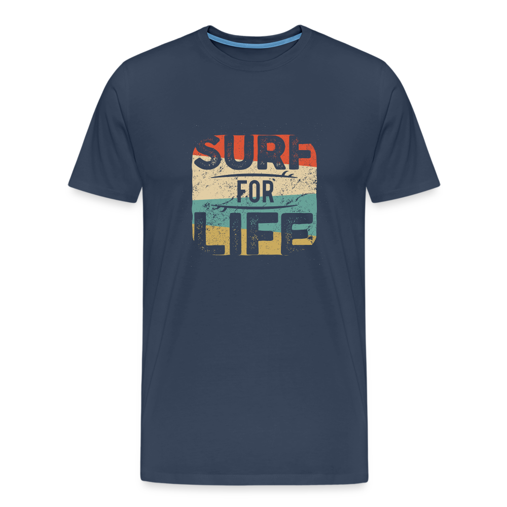 Männer Premium T-Shirt SURF - Navy