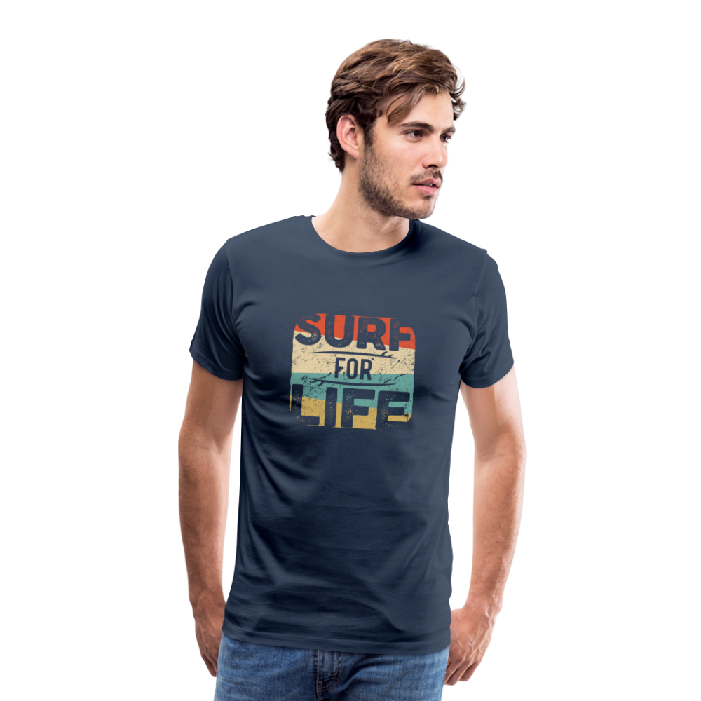 Männer Premium T-Shirt SURF - Navy