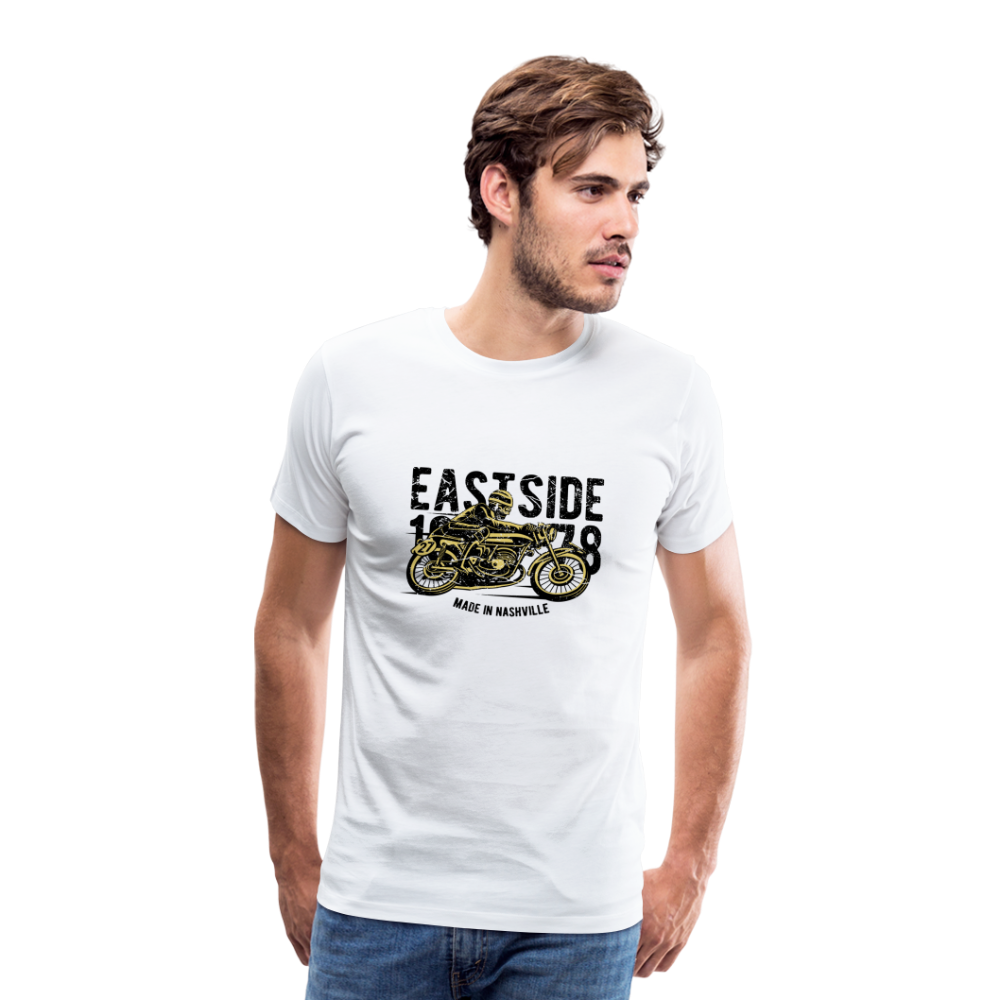 Männer Premium T-Shirt EASTSIDE BIKE - weiß