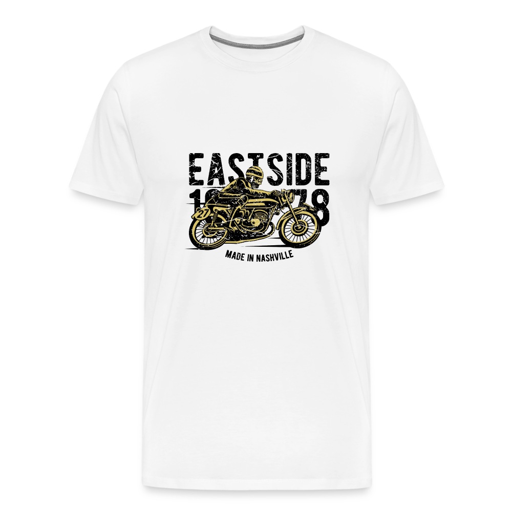 Männer Premium T-Shirt EASTSIDE BIKE - weiß