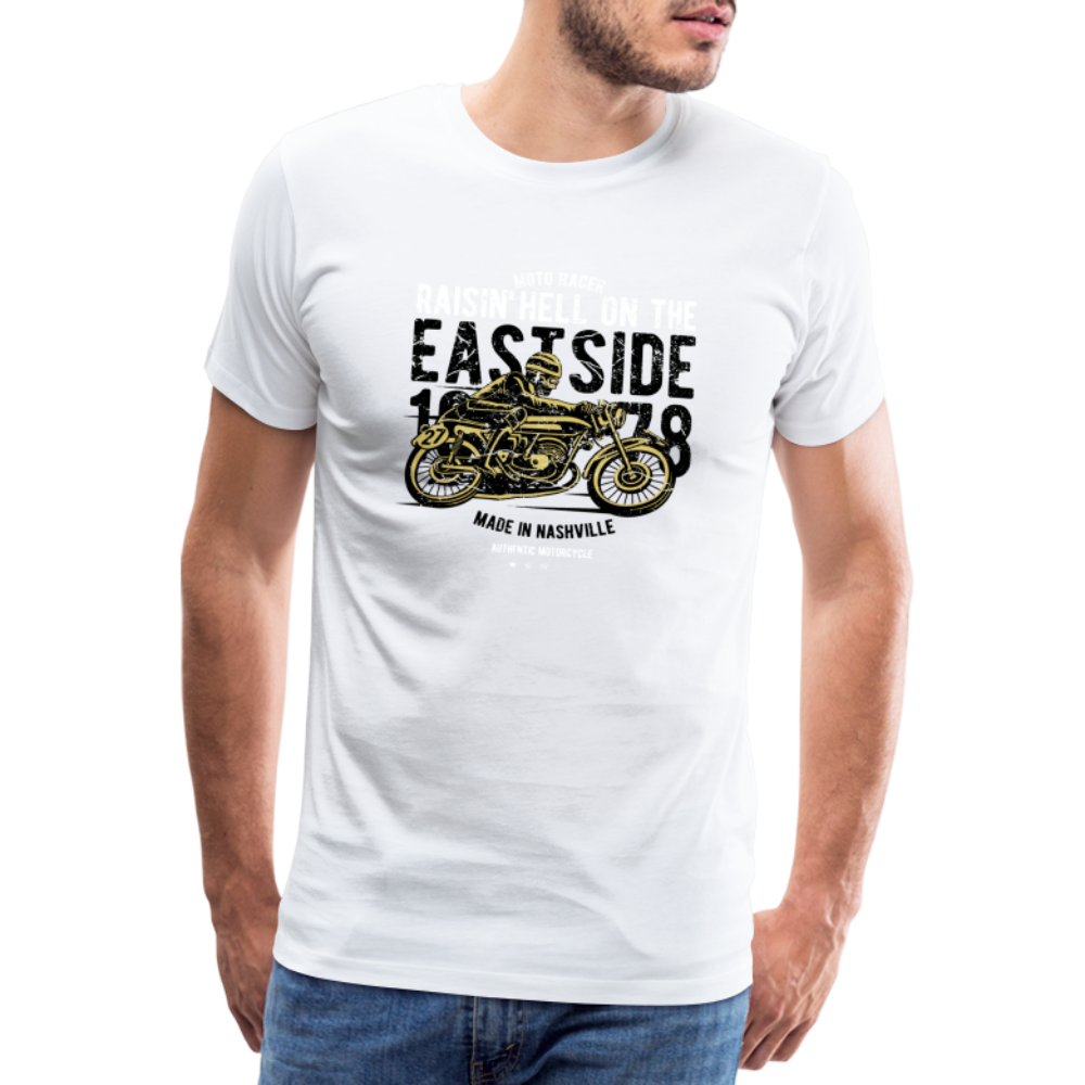 Männer Premium T-Shirt EASTSIDE BIKE - weiß