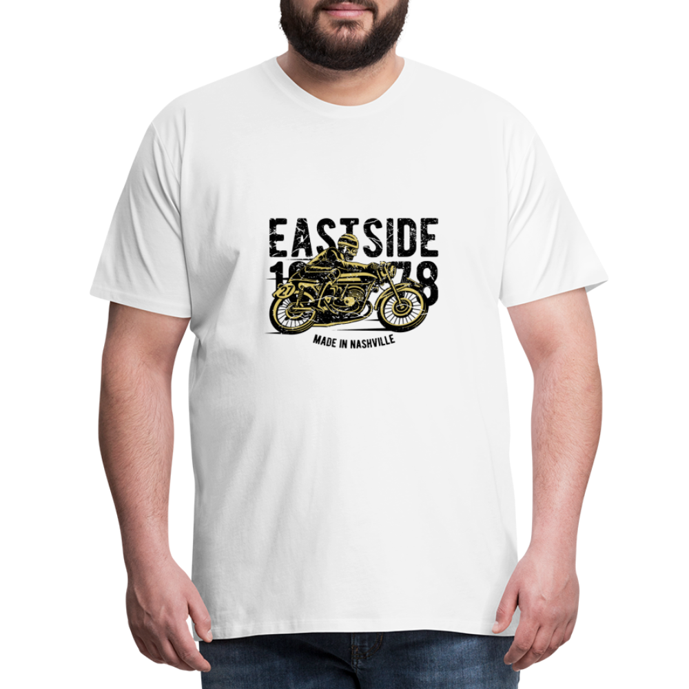 Männer Premium T-Shirt EASTSIDE BIKE - weiß