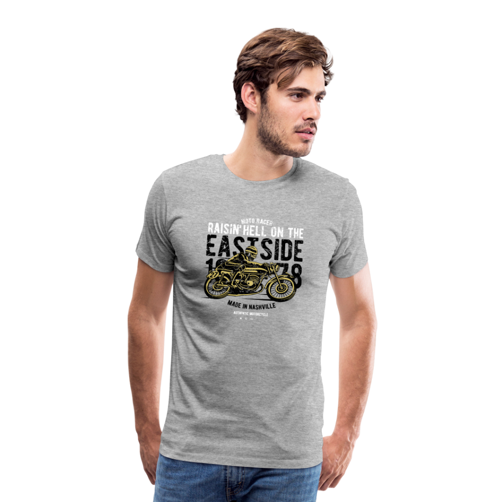 Männer Premium T-Shirt EASTSIDE BIKE - Grau meliert