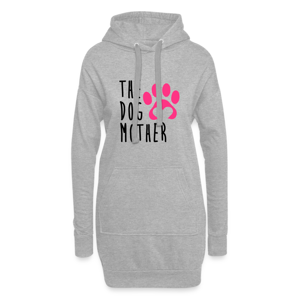 Hoodie-Kleid THE DOG MOTHER - Grau meliert