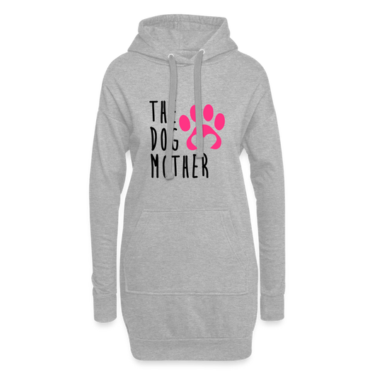 Hoodie-Kleid THE DOG MOTHER - Grau meliert