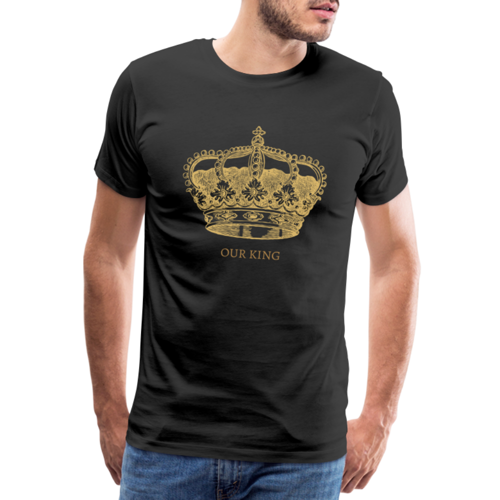 Männer Premium T-Shirt KING - Schwarz