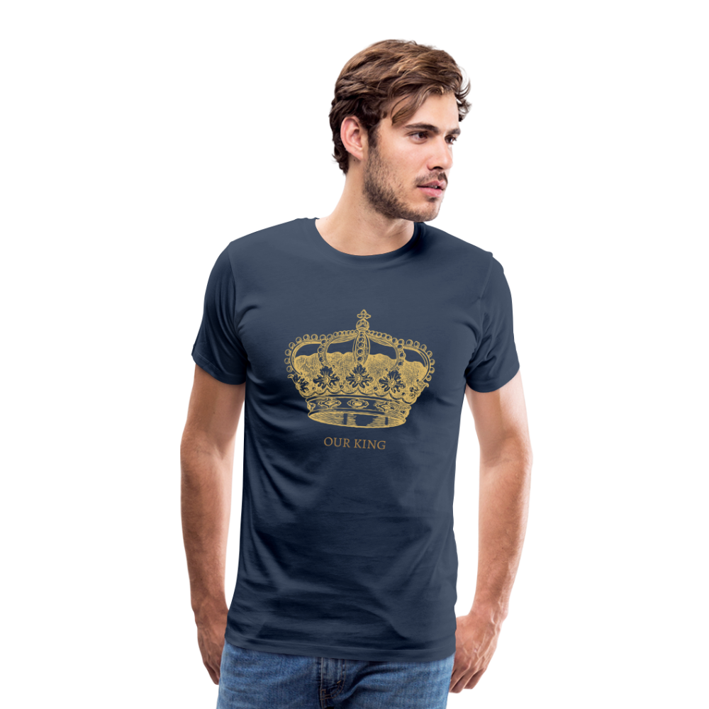 Männer Premium T-Shirt KING - Navy