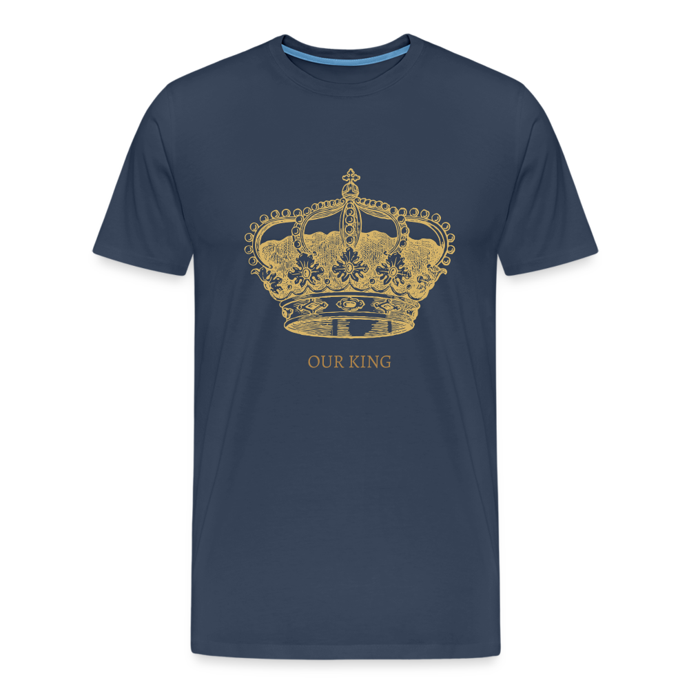 Männer Premium T-Shirt KING - Navy