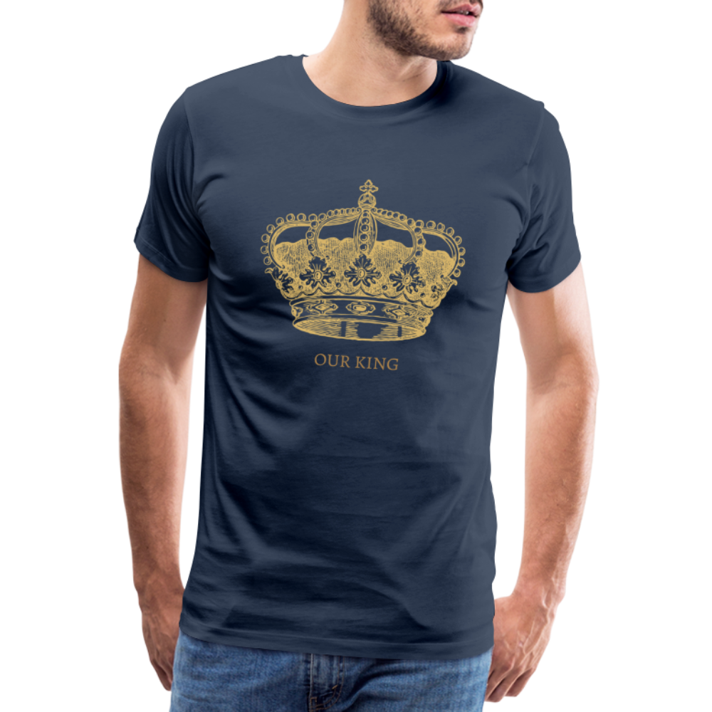 Männer Premium T-Shirt KING - Navy