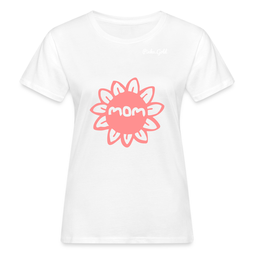 Frauen BIO-T-Shirt MOM - weiß