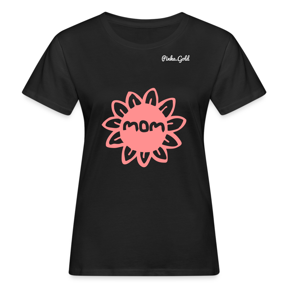 Frauen BIO-T-Shirt MOM - Schwarz