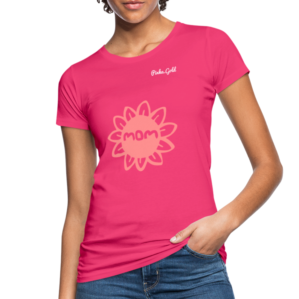 Frauen BIO-T-Shirt MOM - Neon Pink