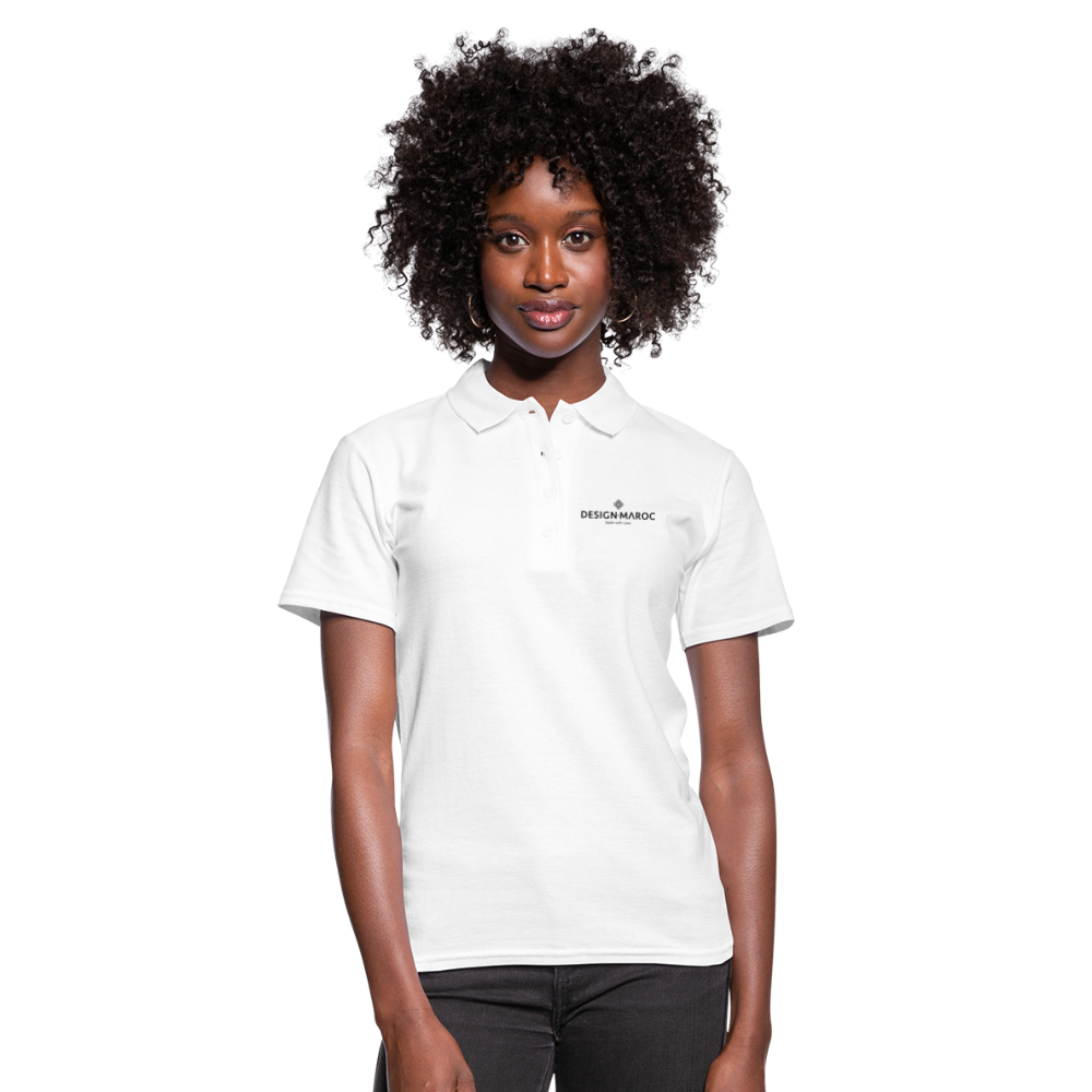 Frauen Polo Shirt DESIGN·MAROC - weiß