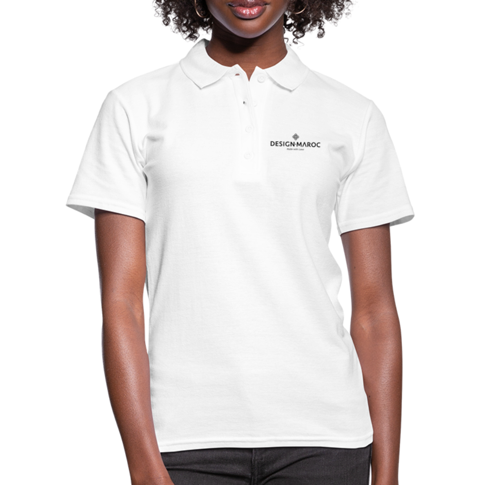 Frauen Polo Shirt DESIGN·MAROC - weiß