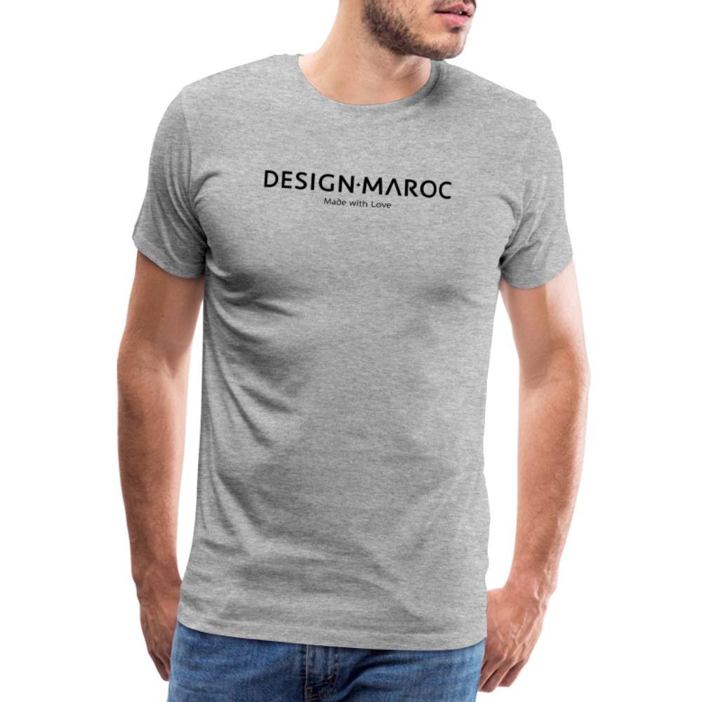 Männer Premium T-Shirt DESIGN·MAROC - Grau meliert