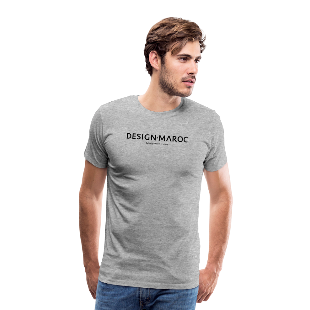 Männer Premium T-Shirt DESIGN·MAROC - Grau meliert