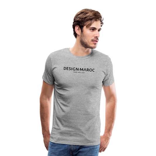 Männer Premium T-Shirt DESIGN·MAROC - Grau meliert