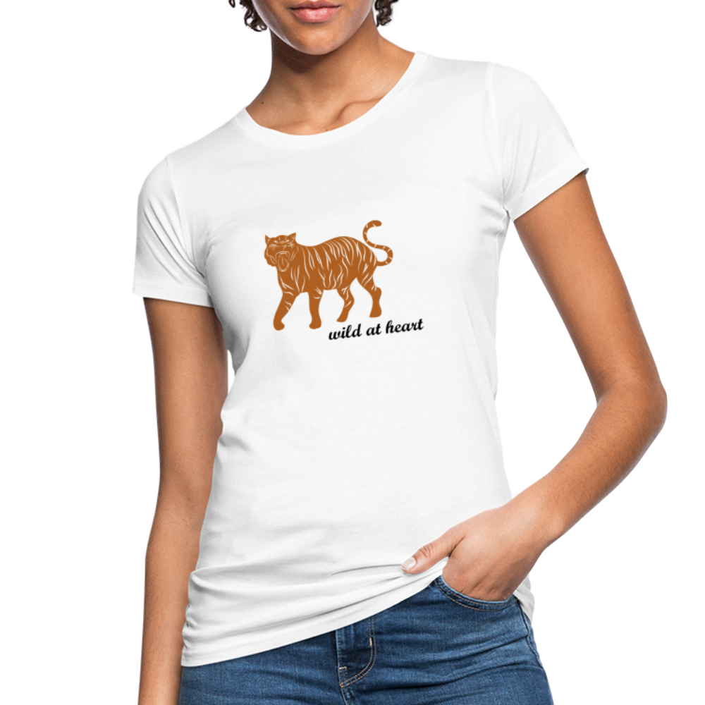 Frauen Bio-T-Shirt TROPICAL Tiger - weiß