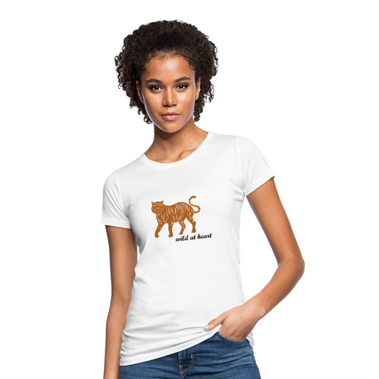 Frauen Bio-T-Shirt TROPICAL Tiger - weiß