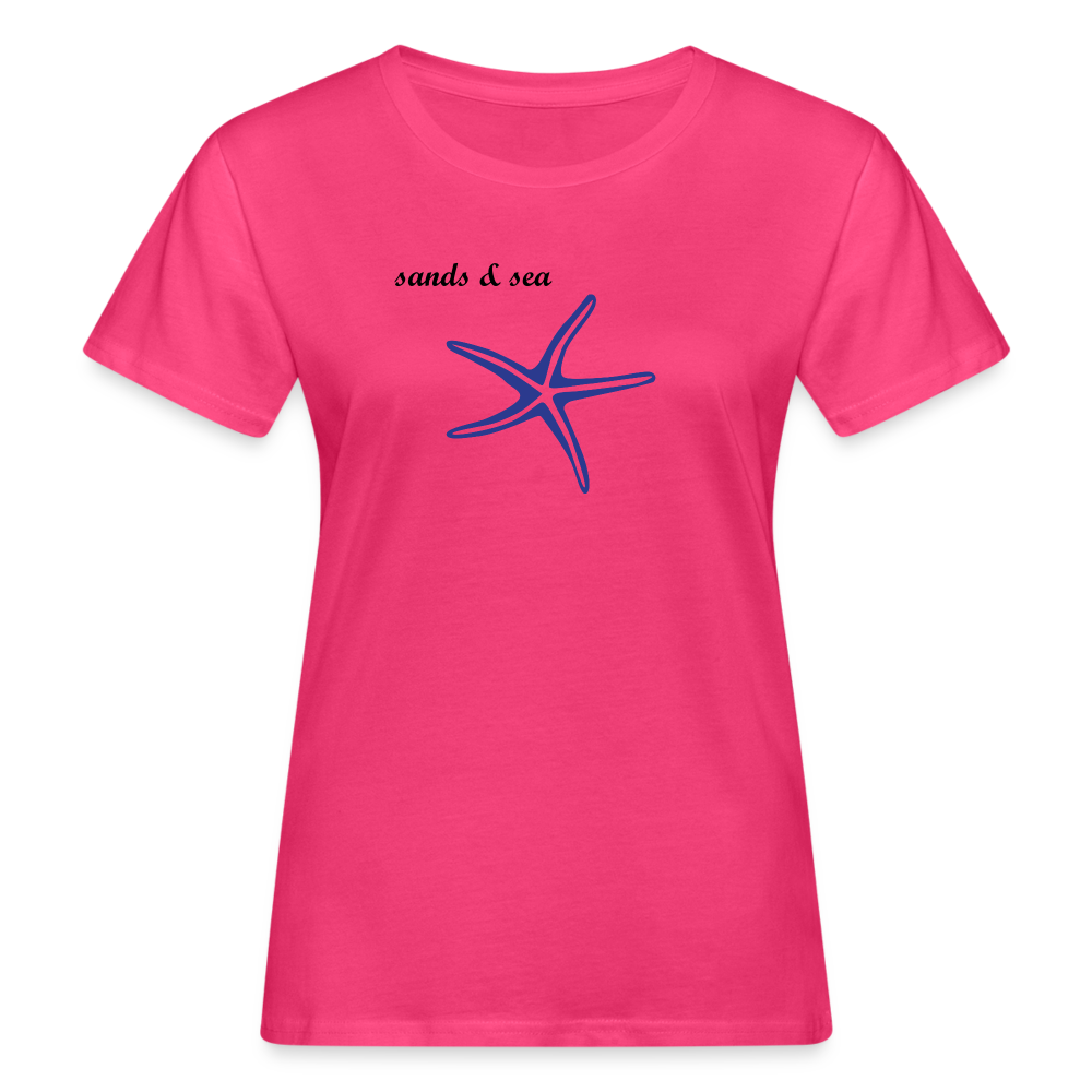 Frauen Bio-T-Shirt Tropical Collection Seastar - Neon Pink