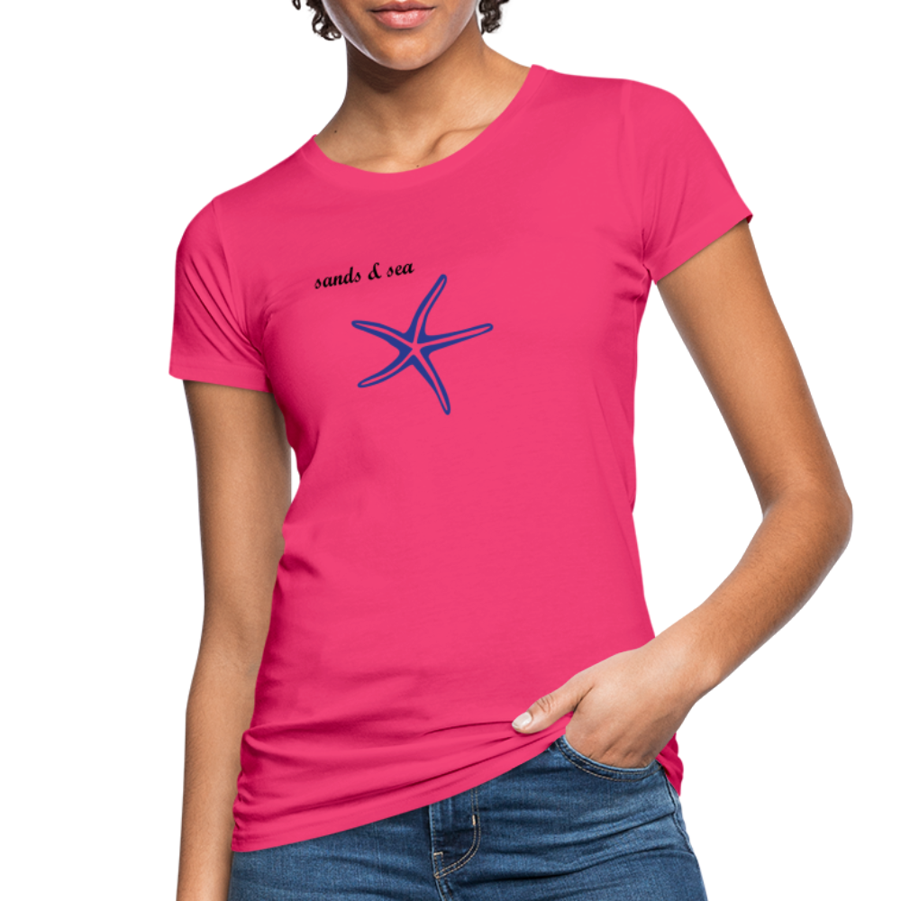 Frauen Bio-T-Shirt Tropical Collection Seastar - Neon Pink