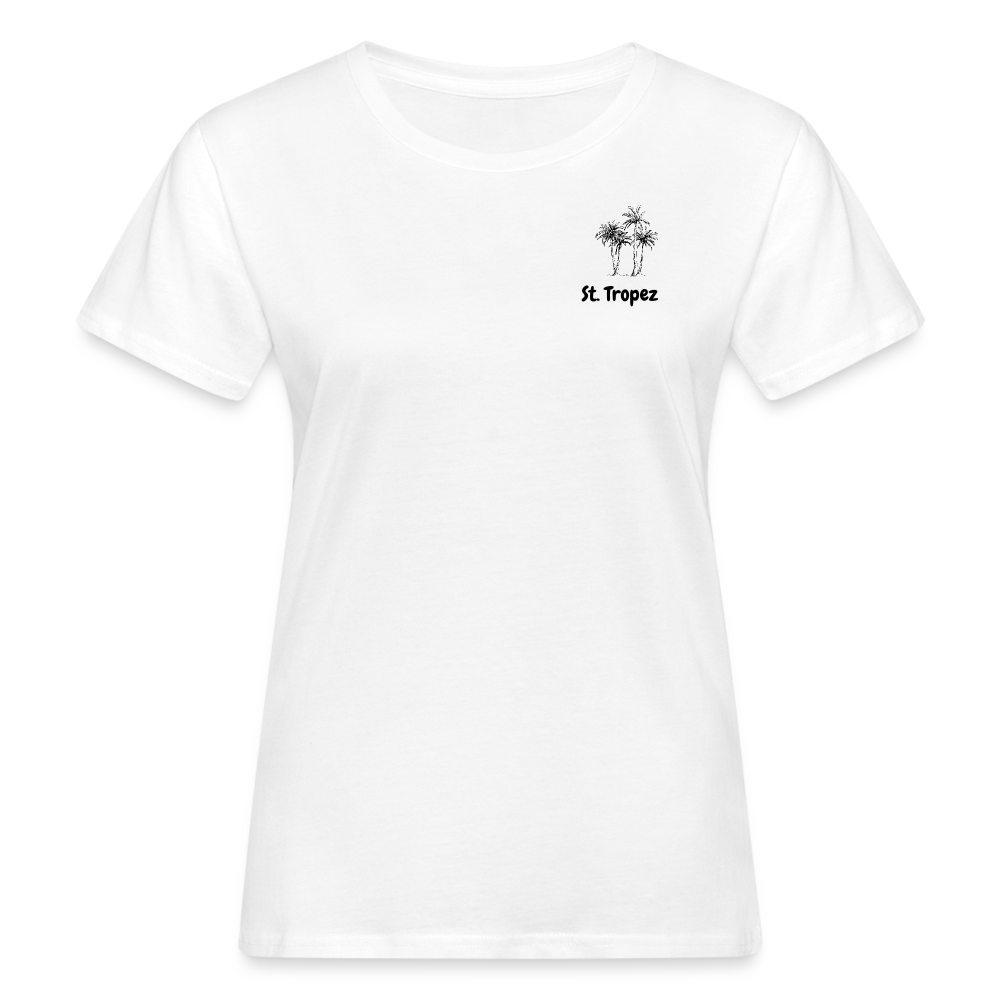 Frauen Bio-T-Shirt ST. TROPEZ 3 palmes - weiß