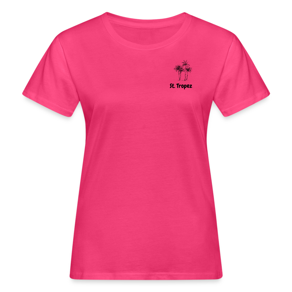 Frauen Bio-T-Shirt ST. TROPEZ 3 palmes - Neon Pink