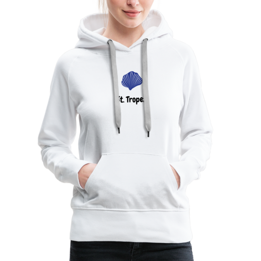 Frauen Premium Sweat-Shirt ST. TROPEZ shell - weiß