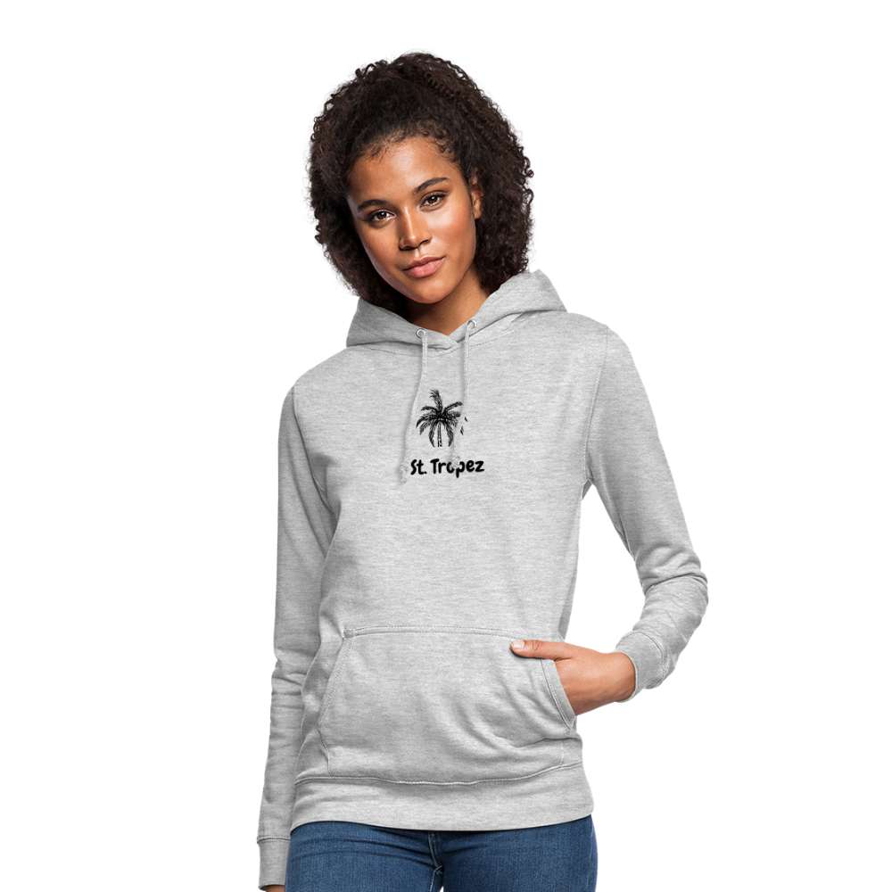 Frauen Hoodie ST. TROPEZ - Hellgrau meliert