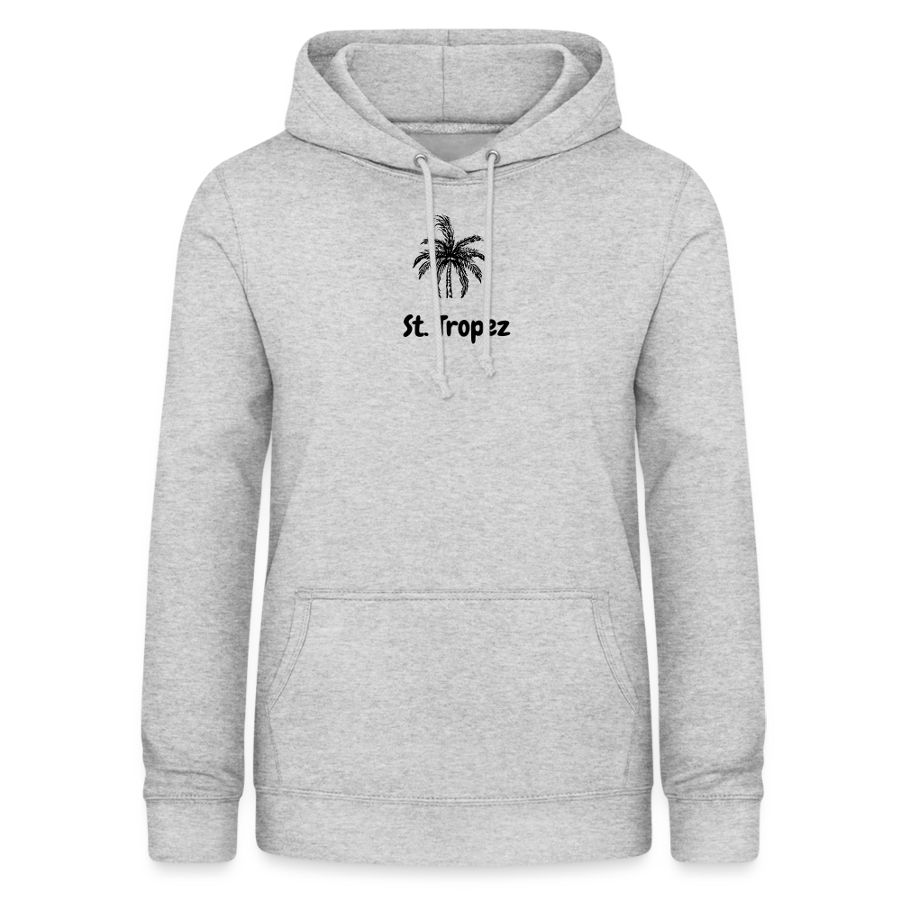 Frauen Hoodie ST. TROPEZ - Hellgrau meliert