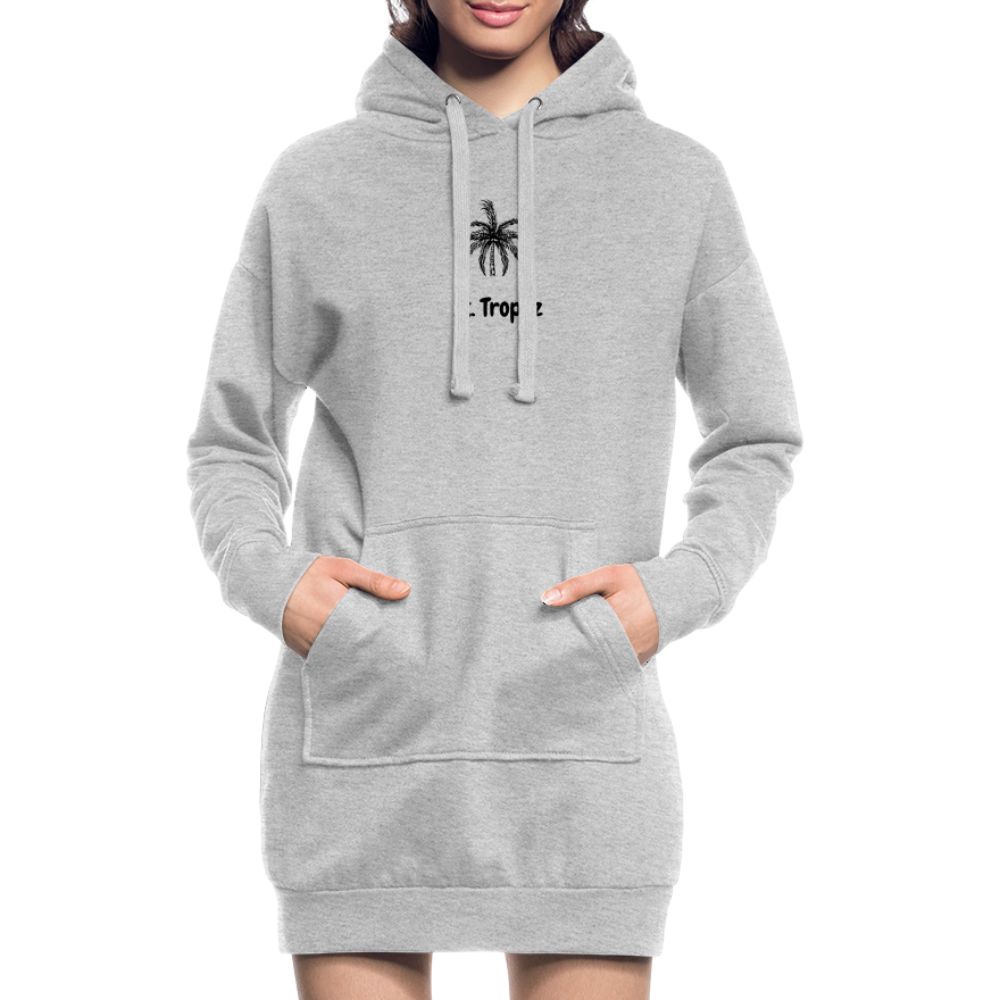 Hoodie-Kleid ST. TROPEZ - Grau meliert