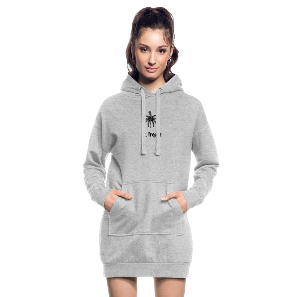 Hoodie-Kleid ST. TROPEZ - Grau meliert