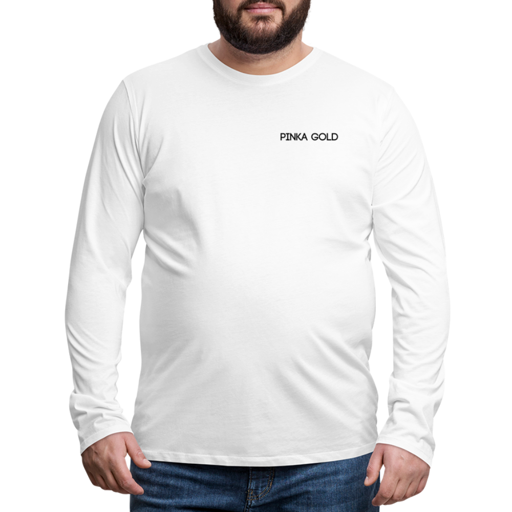 Männer Premium Langarmshirt - weiß