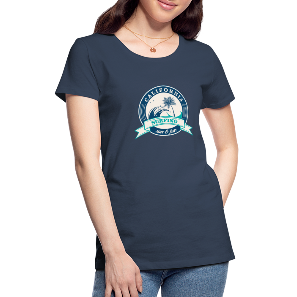 Frauen Premium T-Shirt - Navy