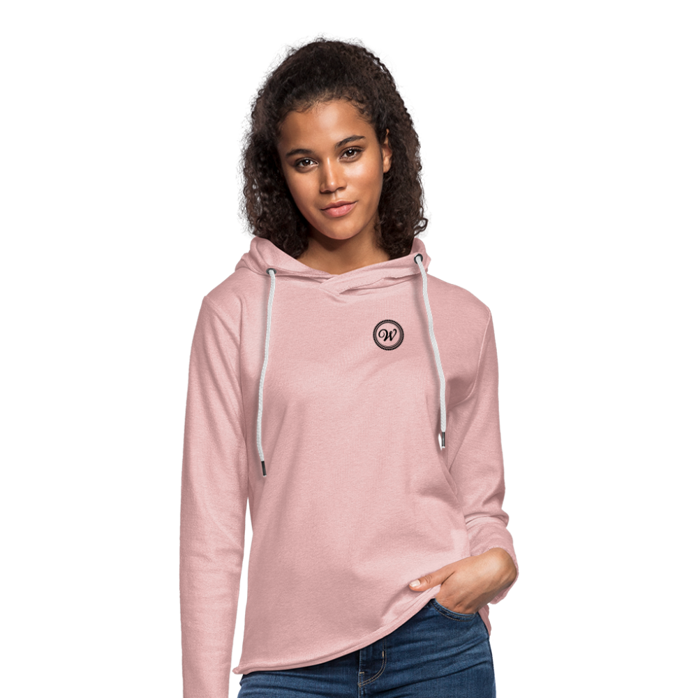 Leichtes Kapuzensweatshirt Unisex - Rosa-Creme meliert