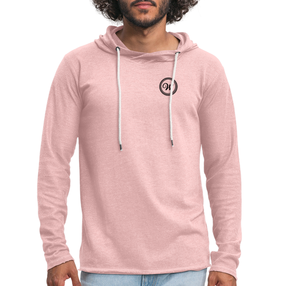 Leichtes Kapuzensweatshirt Unisex - Rosa-Creme meliert