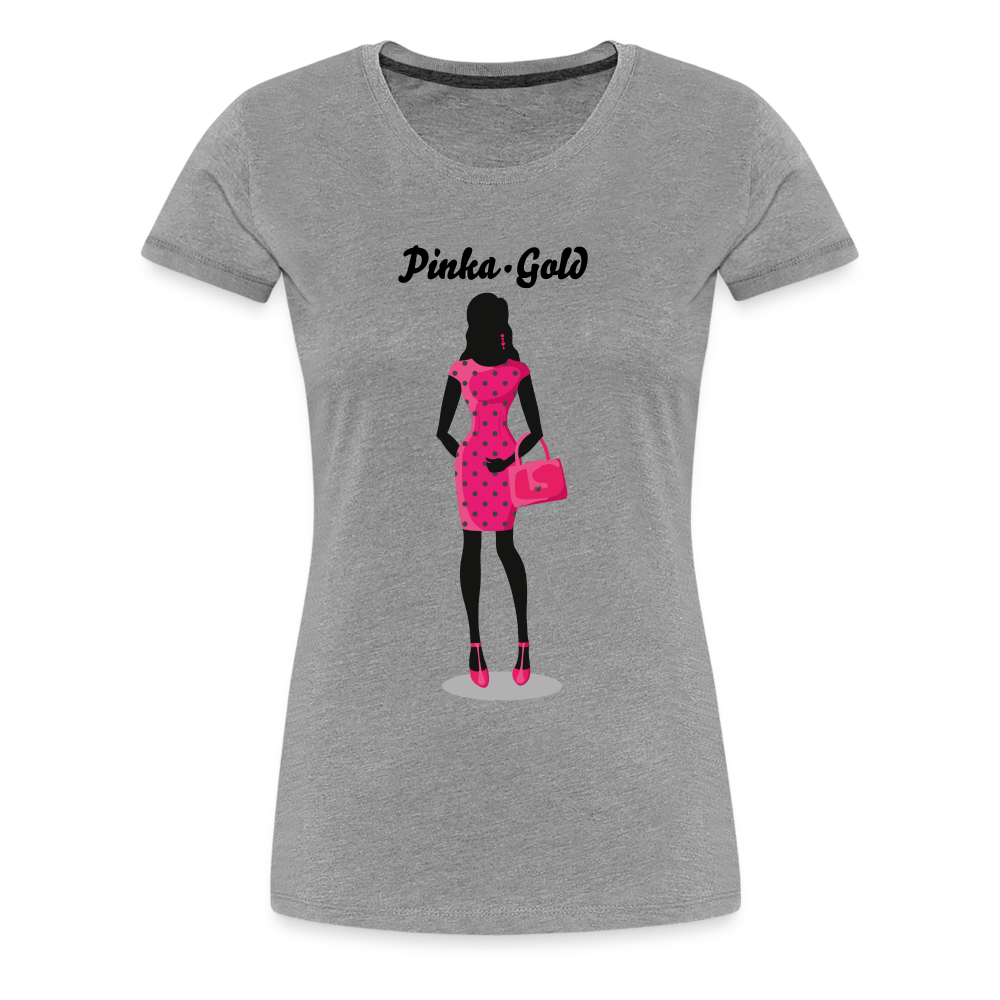 Frauen Premium T-Shirt - Grau meliert