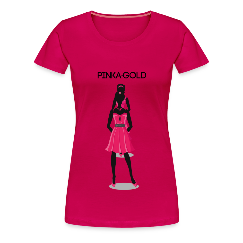 Frauen Premium T-Shirt - dunkles Pink