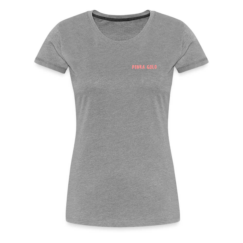 Frauen Premium T-Shirt - Grau meliert