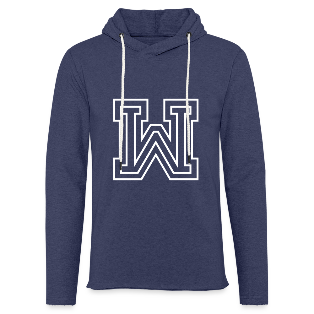 Leichtes Kapuzensweatshirt Unisex - Navy meliert