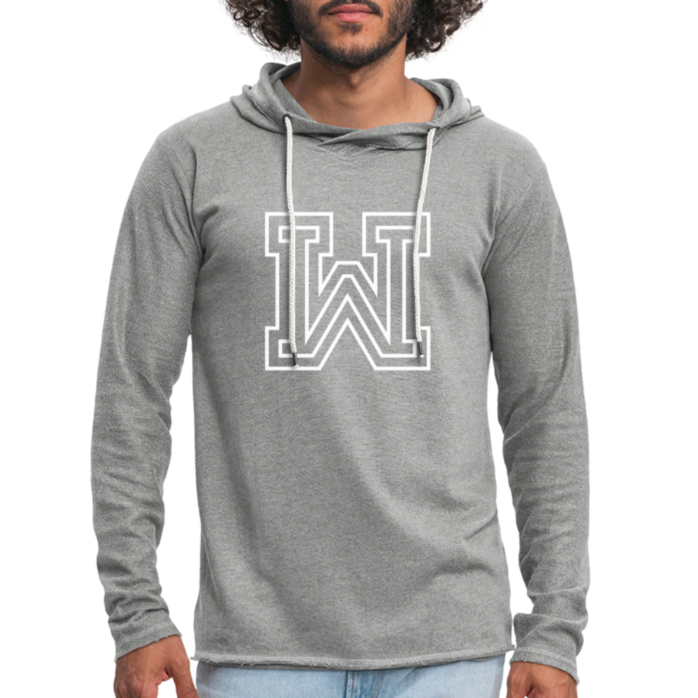 Leichtes Kapuzensweatshirt Unisex - Grau meliert